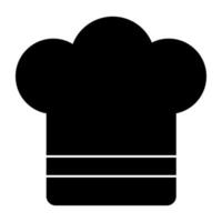 icono de descarga premium de sombrero de chef vector