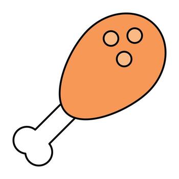 A perfect design icon of drumstick vector