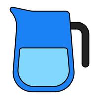 Modern design icon of juice jug vector