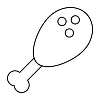 A perfect design icon of drumstick vector