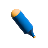 pencil 3d object illustration rendering icon isolated png