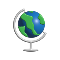 globe 3d object illustration rendering icon isolated png