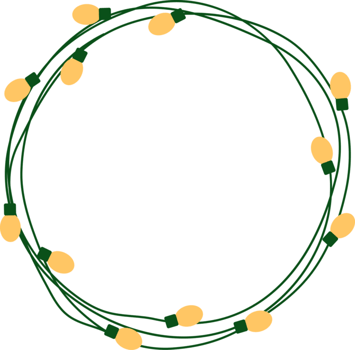 Christmas Lights Circle PNGs for Free Download