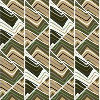 Hand drawn linear tile endless wallpaper. Abstract zigzag waves mosaic seamless pattern. Vintage line ornament vector