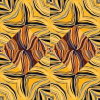Psychedelic kaleidoscope seamless pattern. Geometric abstract mosaic ornament vector