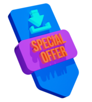 offer icon 3d render png