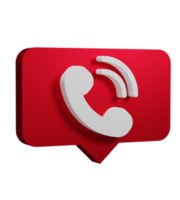 Telefon 3D-Rendersymbol png