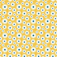 Seamless pattern of autumn flowers. Fabric decoration pattern. vector