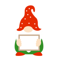 cute cartoon gnomes Christmas png