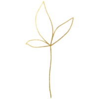 Gekritzel einfache Glitzerblume. transparente PNG-Cliparts png