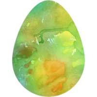 Watercolor Easter egg. Oval shape, background, texture. Transparent PNG Clipart