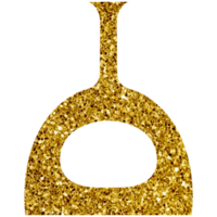 modern gouden boho keramisch vaas. transparant PNG clip art