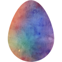 Watercolor Easter egg. Oval shape, background, texture. Transparent PNG Clipart