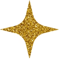 estrela de brilho brilhante. elemento celeste. clipart png transparente