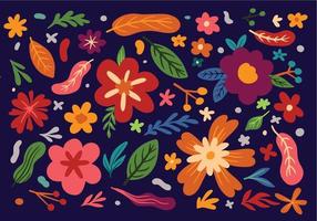 Trendy floral pattern design for background and wallpaper vector