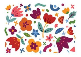 Trendy floral pattern design for background and wallpaper