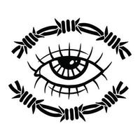 Eye illustration for symbol logo design vector