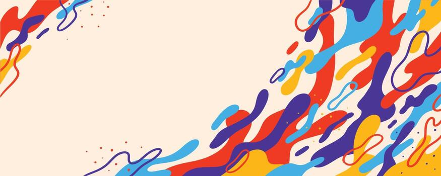 Abstract trendy liquid background design. Retro 80s and fluid pattern for copy space frame design and wallpaper vector