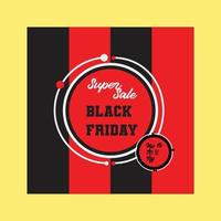 Black Friday Social Media post Templet vector