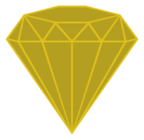 Diamantzeichenillustration für Ikone, Symbol, Piktogramm, Website oder Grafikdesignelement. PNG-Format png