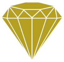 ilustración de signo de diamante para icono, símbolo, pictograma, sitio web o elemento de diseño gráfico. formato png