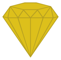 ilustração de sinal de diamante para ícone, símbolo, pictograma, site ou elemento de design gráfico. formato png