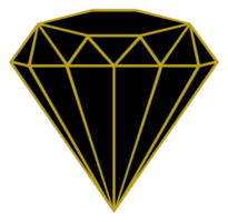 Diamond Sign Illustration for Icon, Symbol, Pictogram, Website or Graphic Design Element. Format PNG