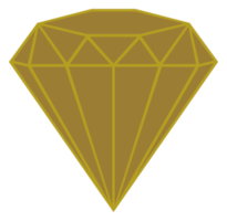 Diamond Sign Illustration for Icon, Symbol, Pictogram, Website or Graphic Design Element. Format PNG