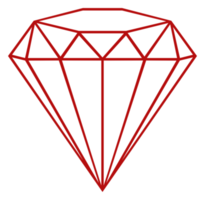 Diamantzeichenillustration für Ikone, Symbol, Piktogramm, Website oder Grafikdesignelement. PNG-Format png