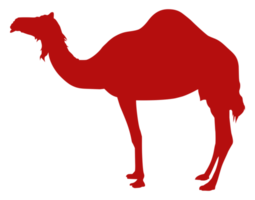 Camel Silhouette for Logo, Pictogram, Art Illustration or Graphic Design Element. Format PNG