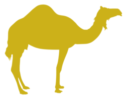 Camel Silhouette for Logo, Pictogram, Art Illustration or Graphic Design Element. Format PNG