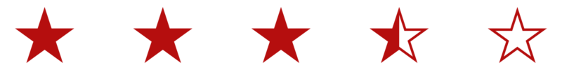 vijf ster teken, 5 ster beoordeling icoon symbool voor pictogram, appjes, website of grafisch ontwerp element. formaat PNG