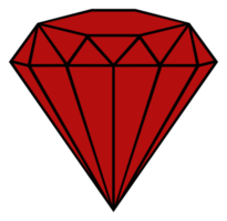 ilustración de signo de diamante para icono, símbolo, pictograma, sitio web o elemento de diseño gráfico. formato png