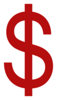 dollaro, Dollaro statunitense moneta icona simbolo. dollaro i soldi illustrazione per pittogramma o per grafico design elemento. formato png