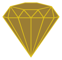 Diamond Sign Illustration for Icon, Symbol, Pictogram, Website or Graphic Design Element. Format PNG