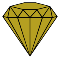 diamant teken illustratie voor icoon, symbool, pictogram, website of grafisch ontwerp element. formaat PNG