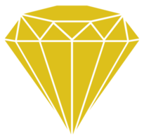 ilustración de signo de diamante para icono, símbolo, pictograma, sitio web o elemento de diseño gráfico. formato png