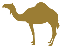 silhueta de camelo para logotipo, pictograma, ilustração de arte ou elemento de design gráfico. formato png