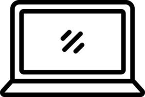 line icon for monitor vector