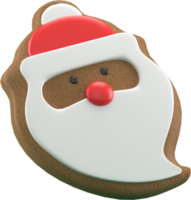 3d-rendering weihnachts- oder neujahrselementhintergrund mit dekorativen keksen und süßigkeiten. bunte geschenke für feiertage. modernes Design. isolierte Abbildung. png