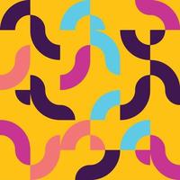 Abstract Colorful geometric pattern design. Punchy Vector illustration.