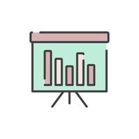 data statistic icon vector