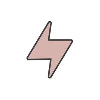 lightning icon vector illustration.