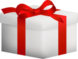 Realistic gift box design png