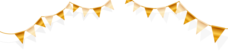 Birthday flags design png