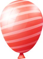 realistisch rood ballonnen voor partij evenement ontwerp png