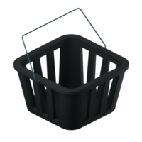 3D Icon Empty Basket png