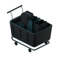 3d icona carrello png