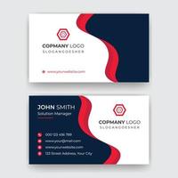 Simple Modern Business Card Or Company Visitin Card Template Design vector