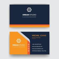 Simple Modern Business Card Or Company Visitin Card Template Design vector